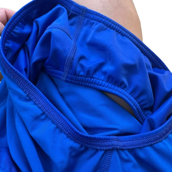 Speedo Women’x 12/38 Blue Ombre one Piece Swimsuit Swim Powerflex Eco Beach Pool - Picture 11 of 16